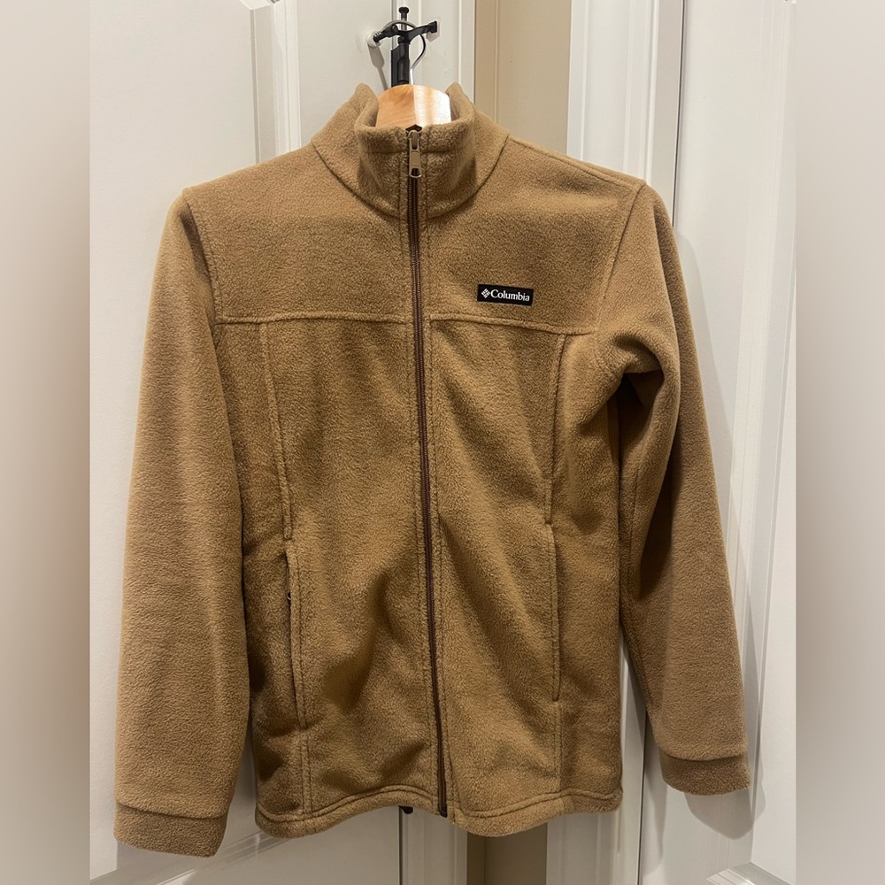 Columbia Kids Brown Fleece Jacket - Picture 1 of 3